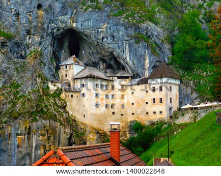 The Predjama renaissance castle built insiste a cave in the south central region of Slovenia near the town of Postojna