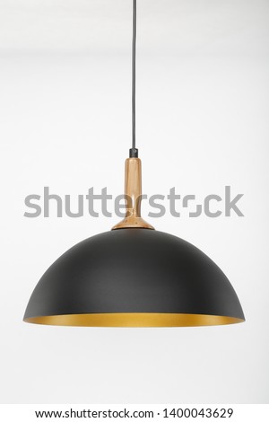 black chandelier for kitchen, room light Royalty-Free Stock Photo #1400043629