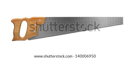 Crosscut saw isolated on white Royalty-Free Stock Photo #140006950