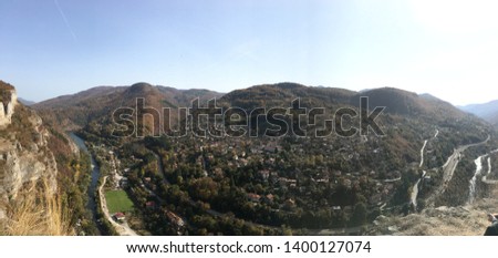 Bulgaria, Lakatnik  Panorama over Town. Beautiful Landscape