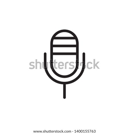 microphone, mic icon vector template 