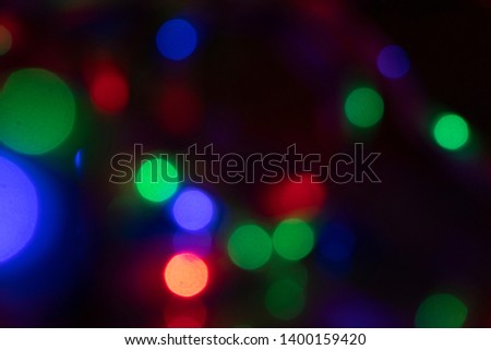 Bokeh, blurred lights on abstract backgrounds