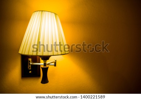 
Light bulbs or lamps attached to the wall