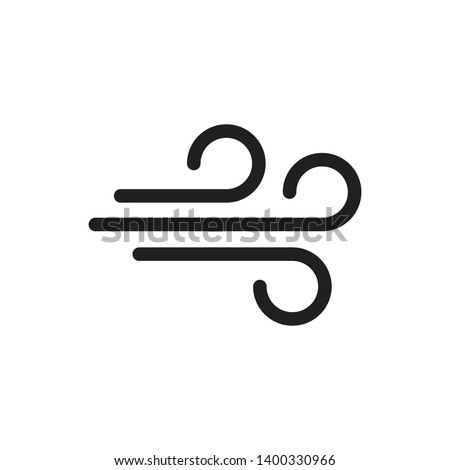 Wind icon trendy design template Royalty-Free Stock Photo #1400330966