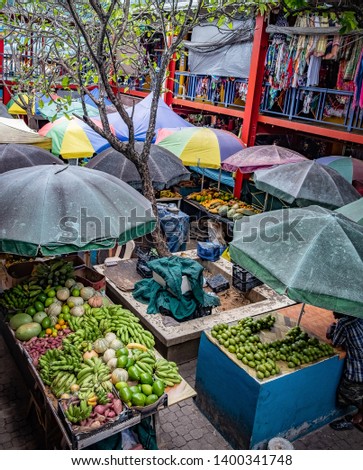 Sir Selwyn Selwyn Clarke Market in Victoria Seychelles Royalty-Free Stock Photo #1400341748
