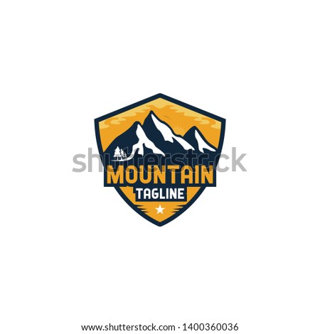 Badge / Emblem Mountain Logo Design Inspiration