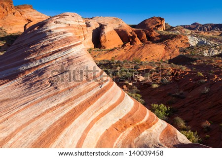 The Wave in Valley of Fire State Park, Nevada.