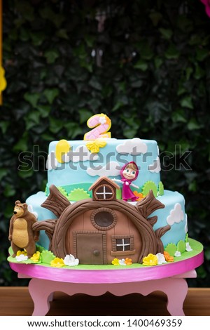 Birthday cake for children party