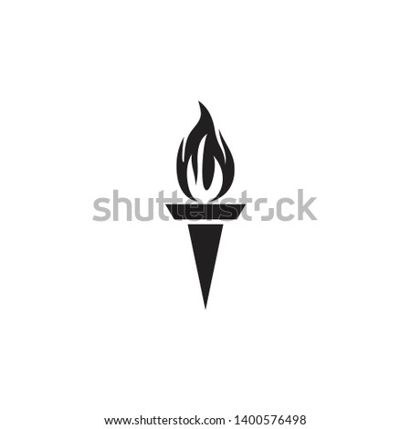Torch logo inspiration symbol icon vector template