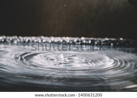 close up shot of mineral water droplet