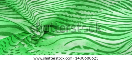 Texture, pattern, collection, silk fabric, African theme, animal skins, green tones, 