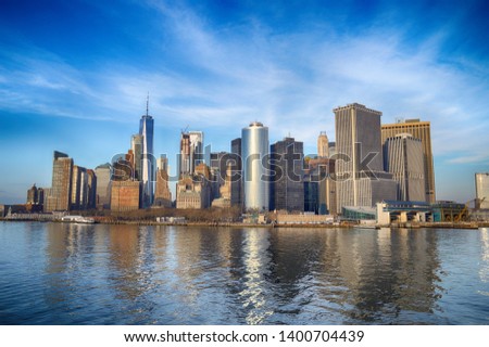 Beautiful view of Lower Manhattan.