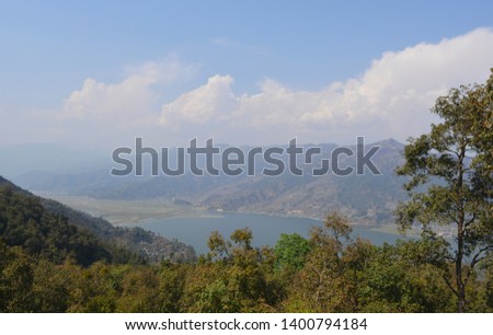 Nepal Pokhara nature Phewa lake, cactus, boats and beauty
