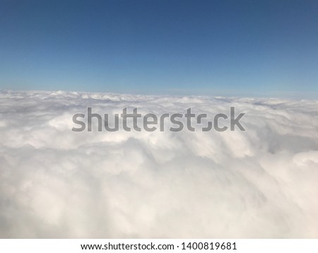 Clouds from the sky - Airplane shot