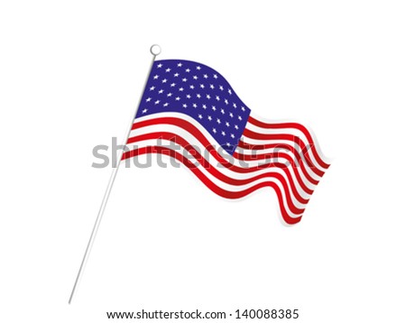 abstract american flag background vector illustration