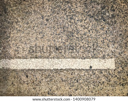 single white divided lane on concrete road