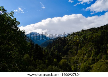 natural scenic beauty of hills and landscapes