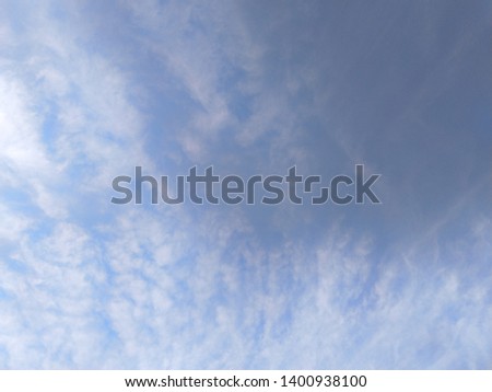 blue sky and white clouds with sunlight in summer