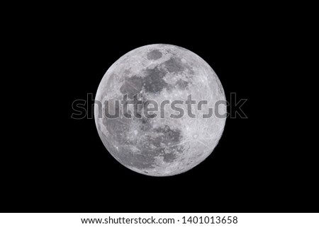Full Moon At Night And Clear Sky