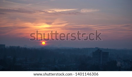 sunset sunrise toronto cityscape city