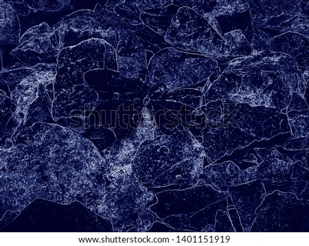 Beautiful Abstract Decorative White Dark Background. Monochrome texture, Blue and white effect.