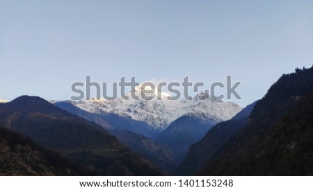Annapurna Mountain in Nepal Landscape beautiful Photograph