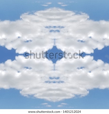 Abstract Photo Collage of Mountain Pasture Clouds in May