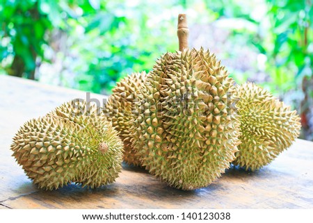 Durian Tropical fruits thailand