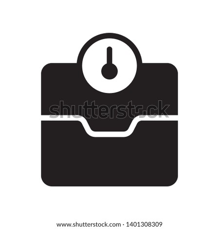 Weight scale icon in trendy flat style design. Vector graphic illustration. Suitable for website design, logo, app, and ui. EPS 10.