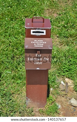 Parking Fee Payment box