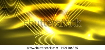 Neon square shapes lines on glowing light background, vector design