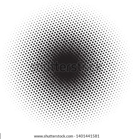 Comic book style. Pop art style. Pattern with circles, halftone dotted backdrop. Radiating from the center starburst, sun burst rays, lines. Design for web banners Wallpaper,sites Vector illustration