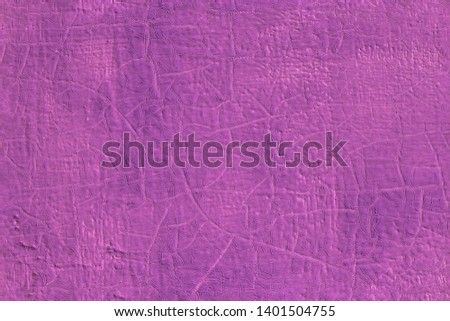 thick fresh pink oil paint on flat steel surface seamless texture with old cracks under it