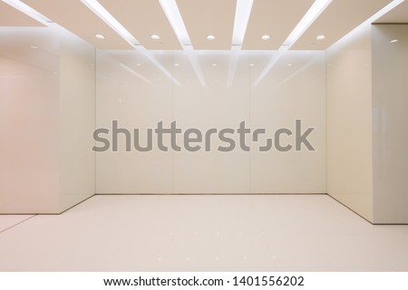 Bathroom interior space in shopping mall