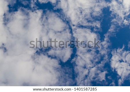 Fantastic cloudscape. Nature picture for background. Cloudy texture.