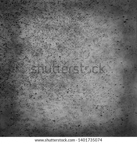 blank square gray abstract background / scratch texture, damaged wall surface