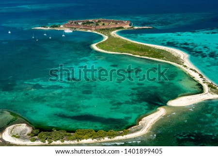 Float Plane View of Dry Tortugas National Park, Florida