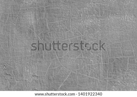 thick fresh gray oil paint on flat steel surface seamless texture with old cracks under it