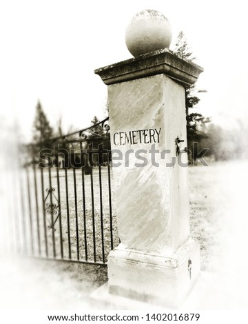 And old pic of the Woodlawn cemetery entrance 