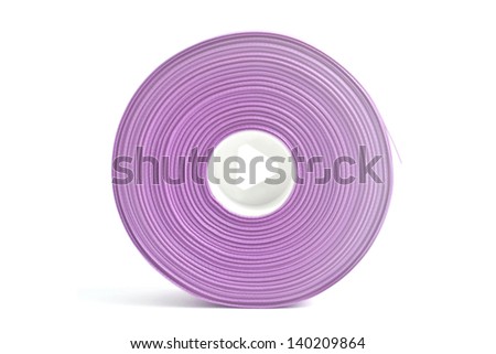 Rolls of ribbon on white background.it's isolate.