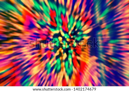 Psychedelic multicolored abstract background image. motion blur