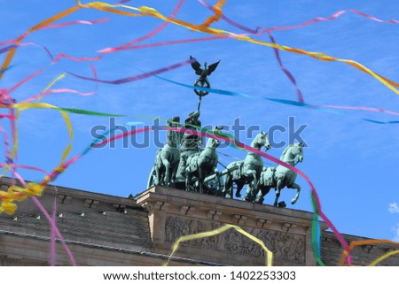 Brandenburg Gate in Berlin - Germany Royalty-Free Stock Photo #1402253303