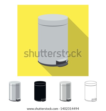 Vector illustration of dump  and sort logo. Set of dump  and junk stock symbol for web.