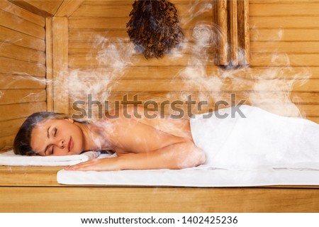 Young woman relaxing in spa.Healthcare and beauty concept.