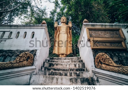 Buddha's Footprint Temple at Luang Prabang, Laos