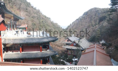 This is a picture of Korean Buddhism background.