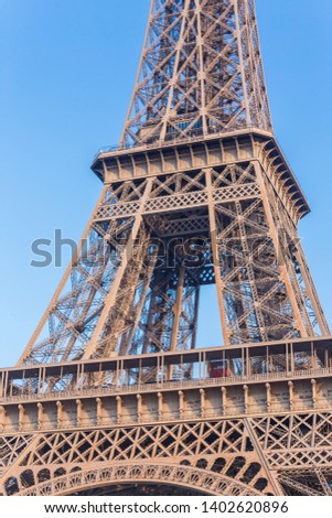 The Eiffel Tower is a metal tower in the center of Paris, its most recognisable architectural landmark. Named in honor of the chief designer Gustave Eiffel