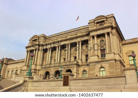 Library of congress in Washington, district of Columbia, USA