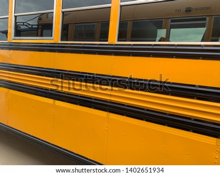 Big Yellow School Bus Side, Angled view