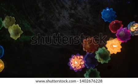 Floating Candle Light in Flower Shape